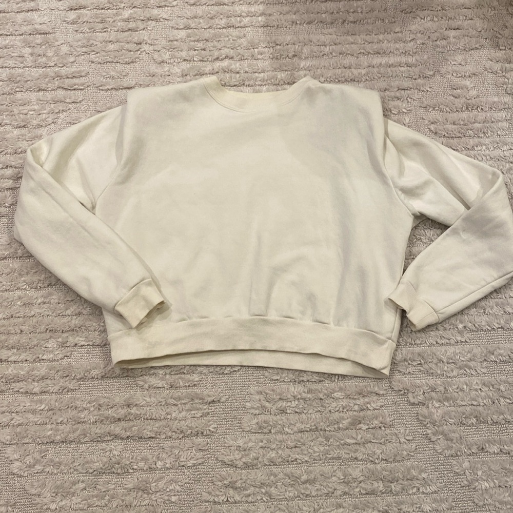 Mango Shoulder Padded Sweater Sz S